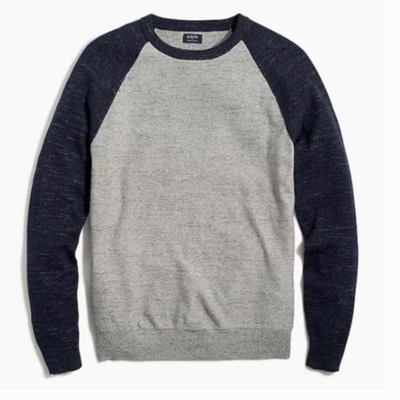 J. Crew Other - J. Crew Factory Men's Baseball Crewneck Sweater Size Large